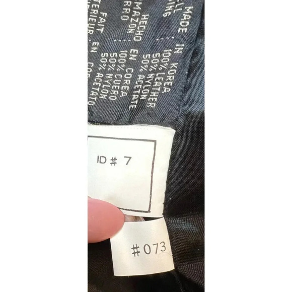 Vintage Colebrook & Co black leather coat, size L. - Picture 8 of 10